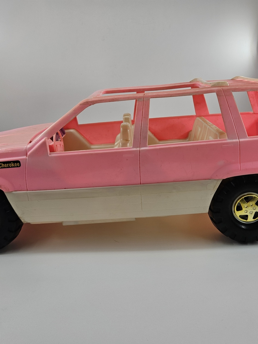 RARE Vintage Tim Mee Toys Jeep Grand Cherokee Toy Car 1994, Big, Barbie Can Fit